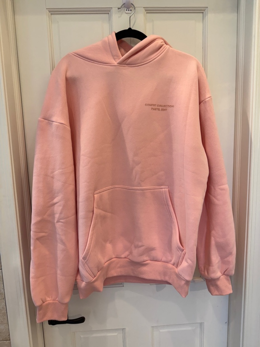 Comfort Collection Pastel Pink Hoodie Sweatshirt